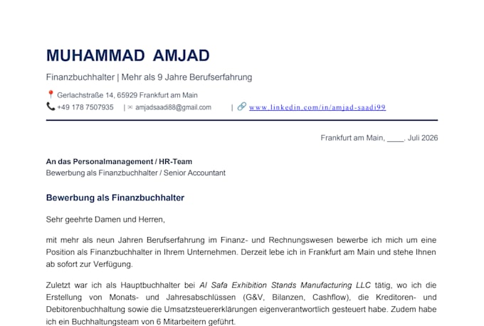 create an ats friendly resume for you